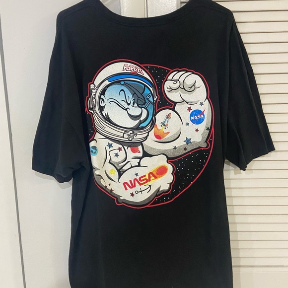 The Hundreds Black NASA Astronaut Tee “Vintage Popeye” - Picture 1 of 3